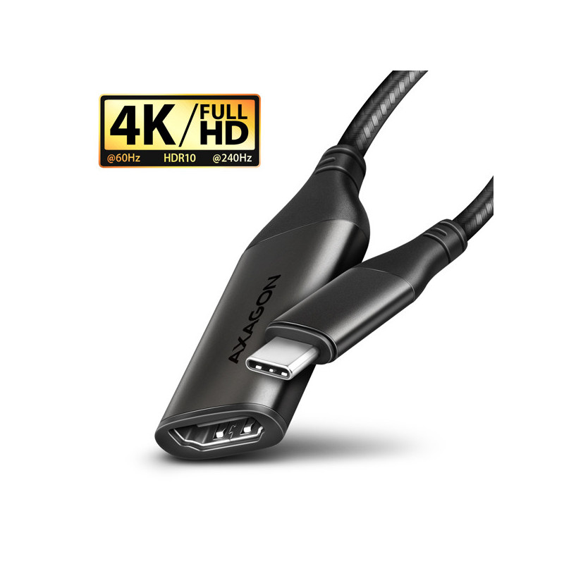 AXAGON RVC-HI2M, USB-C → HDMI 2.0a redukcia / adaptér, 4K/60Hz HDR10
