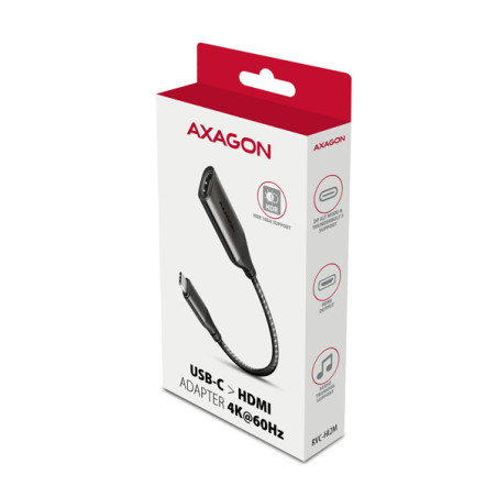 AXAGON RVC-HI2M, USB-C → HDMI 2.0a redukcia / adaptér, 4K/60Hz HDR10