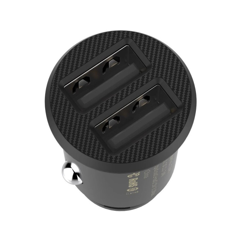 Baseus CCALL-ML01 Grain Nabíjačka do Autá 15.5W 2x USB Black