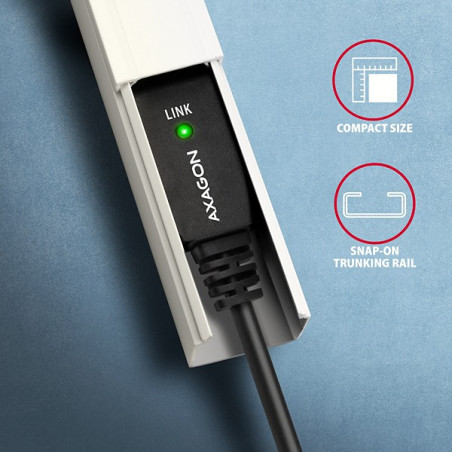 AXAGON ADR-220B, USB 2.0 A-M → B-M aktívny prepojovací / repeater kábel, 20m