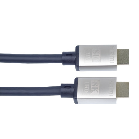 PremiumCord Ultra High Speed ??HDMI 2.1 kábel 8K@60Hz, 4K@120Hz dĺžka 5m kovové pozlátené konektory