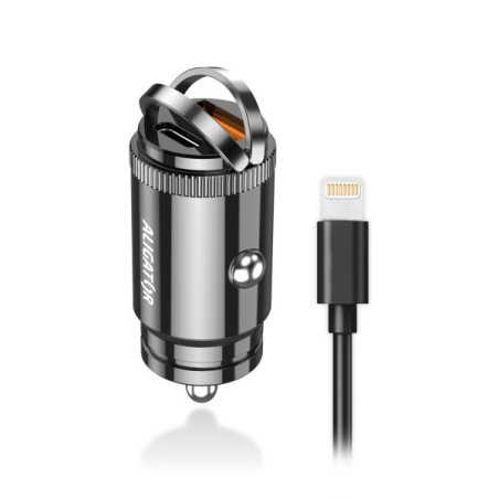 Aligator mini nabíjačka do auta Power Delivery 30W, USB-C + USB-A, USB-C kábel pre iPhone / iPad