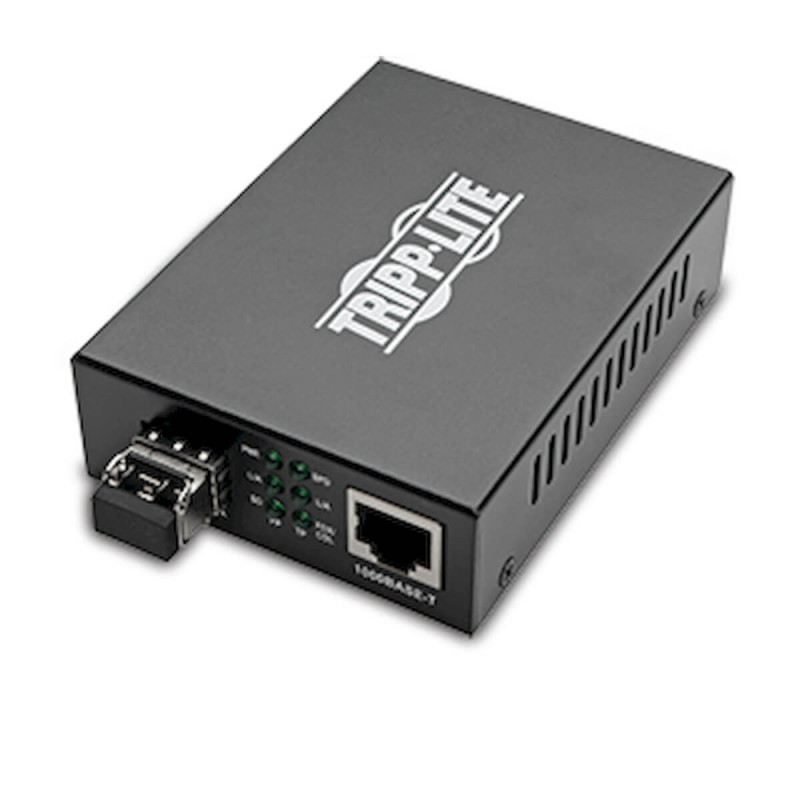 Konvertor z optických vlákien na Ethernet, 10/100/1000Mb/s, LC Multimode, 850nm, max.550m