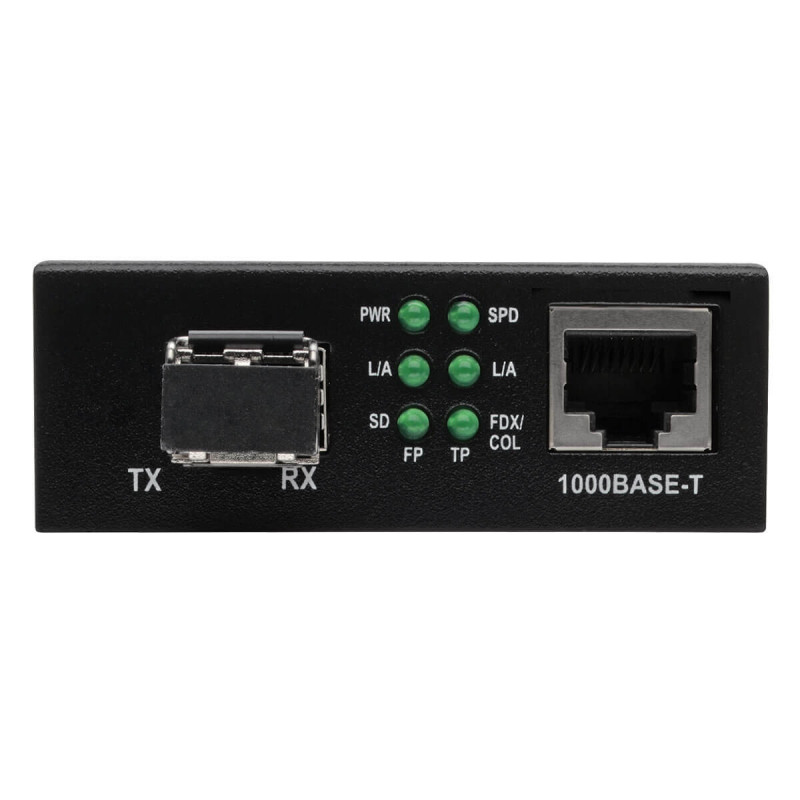 Konvertor z optických vlákien na Ethernet, 10/100/1000Mb/s, LC Multimode, 850nm, max.550m