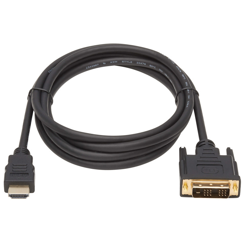Video kábel HDMI/DVI-D (Samec/Samec), 1.8m