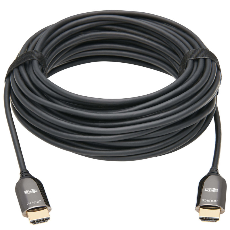 Kábel optický aktívny (AOC) Plenum-Rated HDMI, 8K UHD 60Hz, HDR, Samec/Samec, čierna, 15m