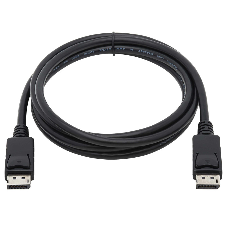 Kábel DisplayPort so západkou, 4K 60Hz, (Samec/Samec), 3.05m