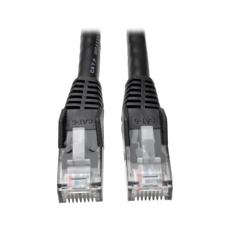 Ethernetový kábel Cat6 Gigabit Snagless Molded (UTP) (RJ45 Samec/Samec), čierna, 4.57m