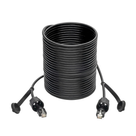 Ethernetový kábel odolný IP68, Cat5e/Cat6 STP (RJ45 Samec/Samec), 15.24m