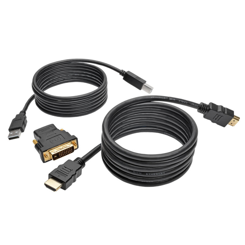 Kábel pre pripojenie prepínača KVM, HDMI/DVI/USB, 1.83m