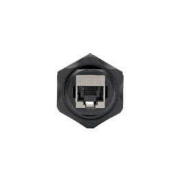 Spojka, pripojenie Ethernet zariadenia v priemysle, IP68, montáž do panelu, Cat5/Cat6 Samice/Samice