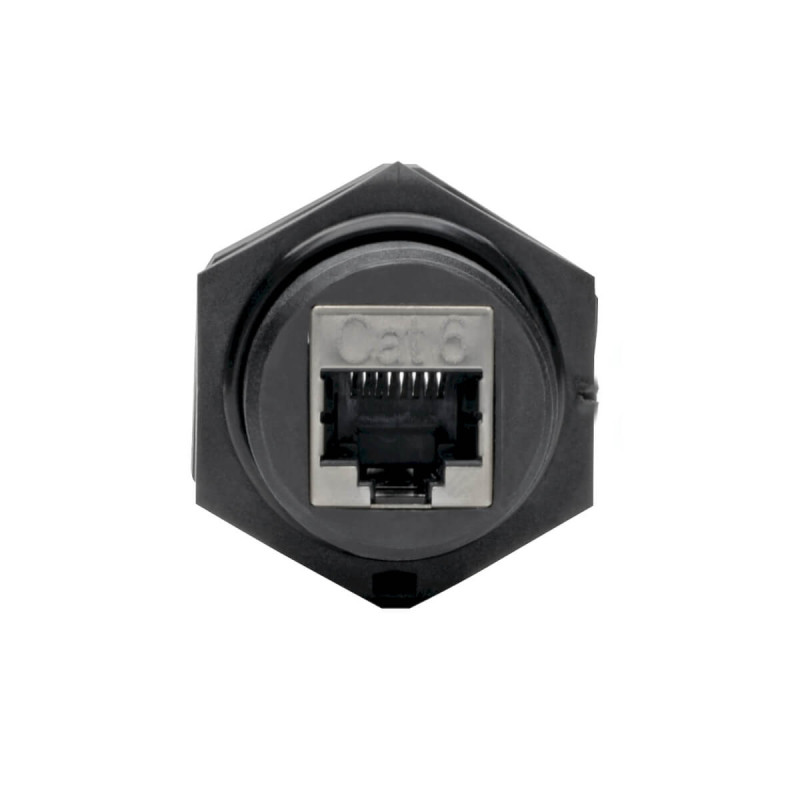 Spojka, pripojenie Ethernet zariadenia v priemysle, IP68, montáž do panelu, Cat5/Cat6 Samice/Samice