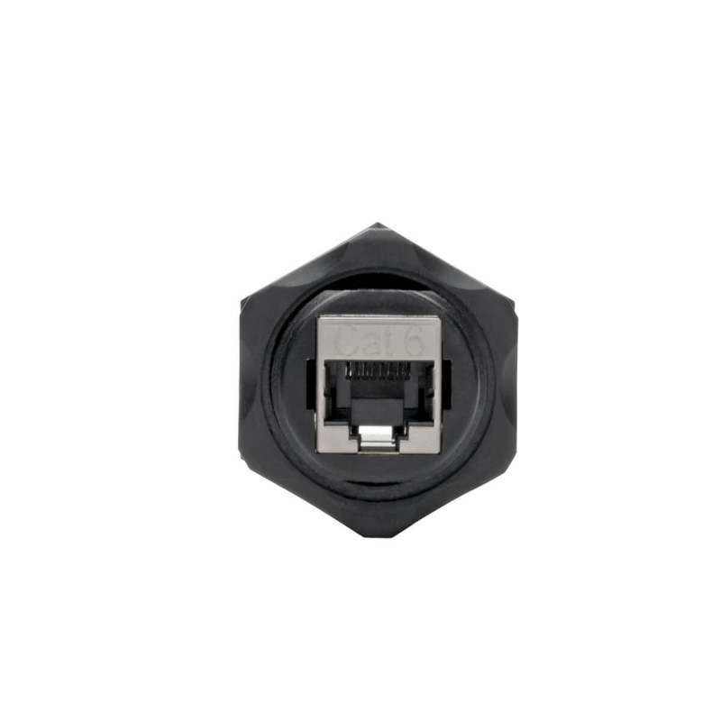 Spojka, pripojenie Ethernet zariadenia v priemysle, IP68, montáž do panelu, Cat5/Cat6 Samice/Samice