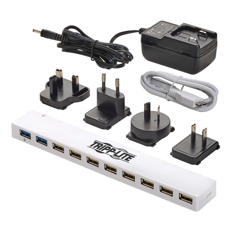 Rozbočovač USB 3.0 / USB 2.0, nabíjanie USB, 2x USB 3.0 + 8x USB 2.0