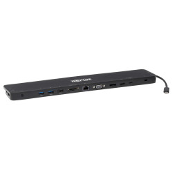 Dokovacia stanica USB-C / 3x displej, HDMI 4K, DP, VGA, USB3.2 G1, USB-A/C, GbE, 100W nabíjanie