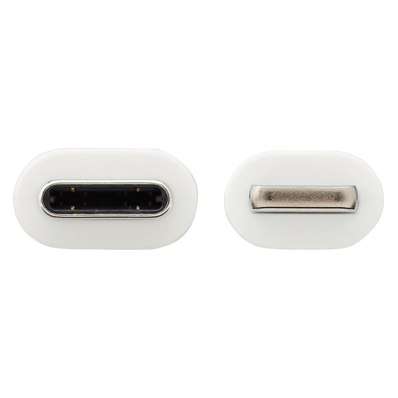 Kábel USB-C 2.0 / Lightning, s LED diódou, MFi, (Samec/Samec), odolný kábel, 3.05m