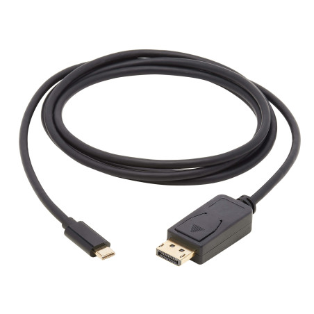 Adaptér USB-C/DisplayPort BiDirect, uzamykateľný konektor, 4K 60Hz, HDR (Samec/Samec), kábel 1.8m