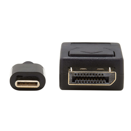 Adaptér USB-C/DisplayPort BiDirect, uzamykateľný konektor, 4K 60Hz, HDR (Samec/Samec), kábel 1.8m
