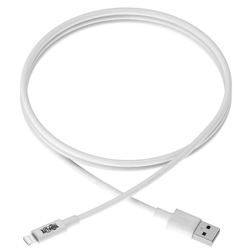 Kábel USB-A 2.0 / Lightning Synchronizácia/Nabíjanie, MFi Certified, Samec/Samec, biela, 1.83m
