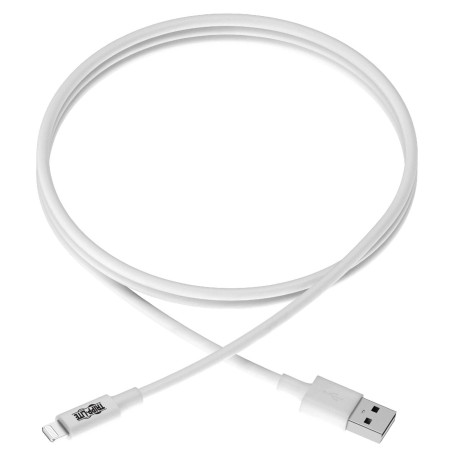 Kábel USB-A 2.0 / Lightning Synchronizácia/Nabíjanie, MFi Certified, Samec/Samec, biela, 1.83m