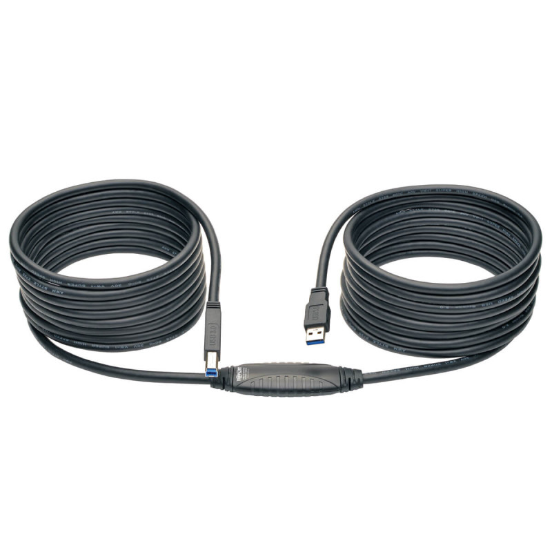 Kábel USB-A / USB-B, USB 3.0, aktívny SuperSpeed ??Repeater (Samec/Samec), 7.62m
