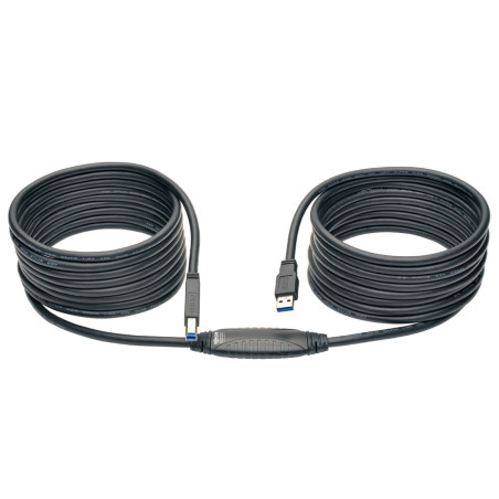 Kábel USB-A / USB-B, USB 3.0, aktívny SuperSpeed ??Repeater (Samec/Samec), 7.62m