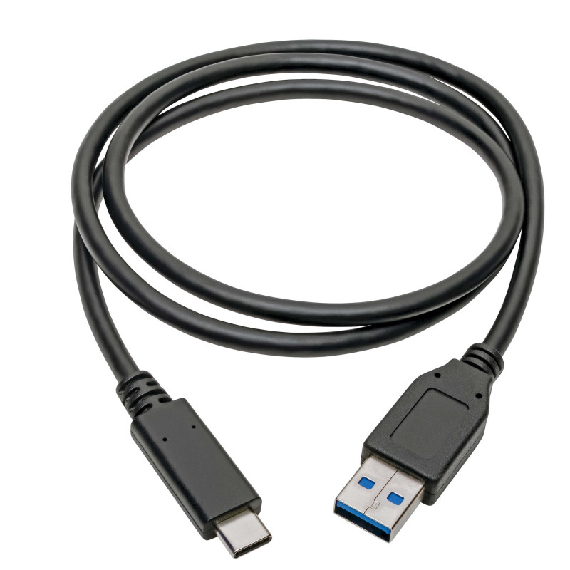 Kábel USB-C/USB-A (Samec/Samec), USB 3.1 Gen 2 (10Gb/s), USB-IF, kompatibilný Thunderbolt 3, 0.9m