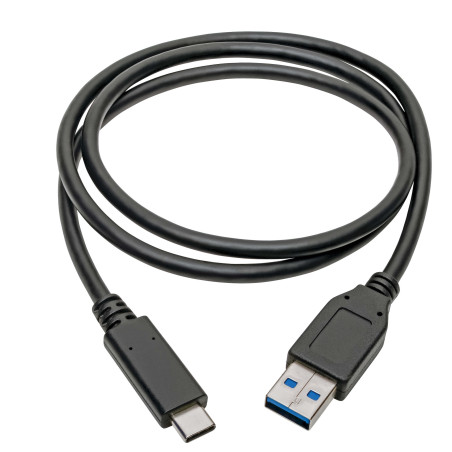 Kábel USB-C/USB-A (Samec/Samec), USB 3.1 Gen 2 (10Gb/s), USB-IF, kompatibilný Thunderbolt 3, 0.9m