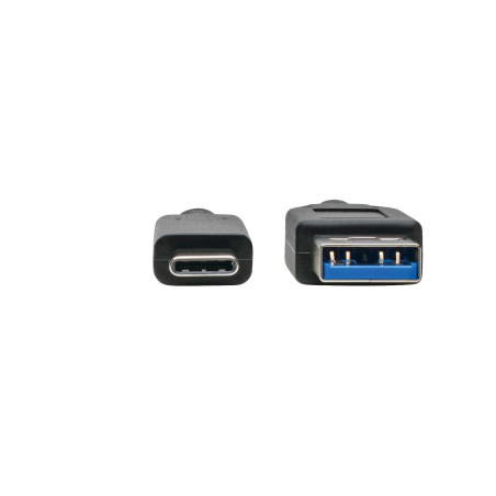 Kábel USB-C/USB-A (Samec/Samec), USB 3.1 Gen 2 (10Gb/s), USB-IF, kompatibilný Thunderbolt 3, 0.9m