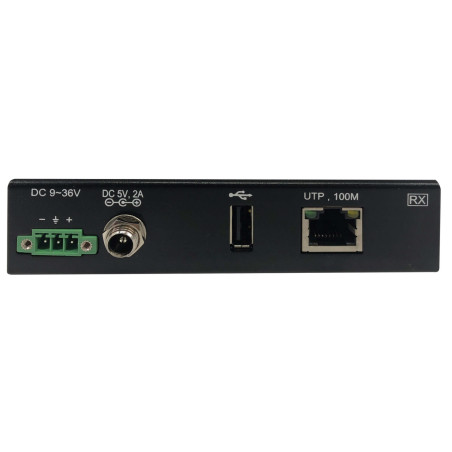 Extender, 1-port USB 2.0 cez Cat6, ESD ochrana, PoC, priemyselný, možnosť montáže, 100mm