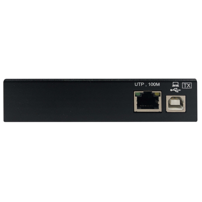 Extender, 1-port USB 2.0 cez Cat6, ESD ochrana, PoC, priemyselný, možnosť montáže, 100mm