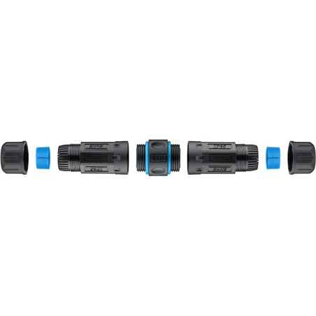 PromiumCord Vodotesný prepojovací box 2x RJ45 female (8P8C) pre káble Cat.6A, tienený