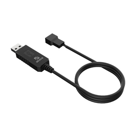 AKASA - 5V to 12V DC Step-Up Voltage Converter Cable pre USB na 3-Pin & 4-Pin PC Fan