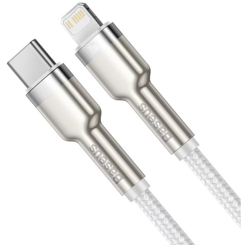 Baseus Dátový kábel Cafule USB-C/Lightning PD 20W 2m biely
