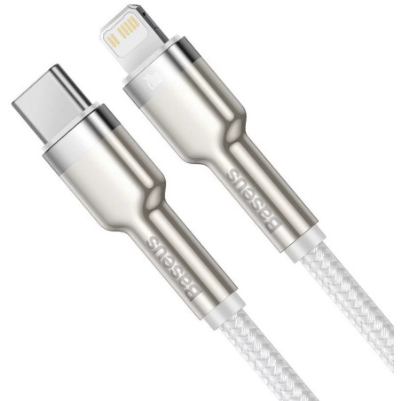 Baseus Dátový kábel Cafule USB-C/Lightning PD 20W 2m biely