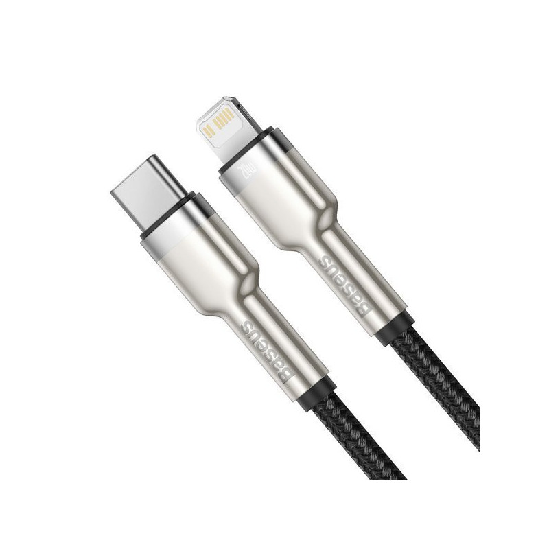 Baseus Dátový kábel Cafule USB-C/Lightning PD 20W 2m čierny
