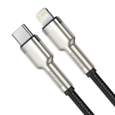 Baseus Dátový kábel Cafule USB-C/Lightning PD 20W 2m čierny