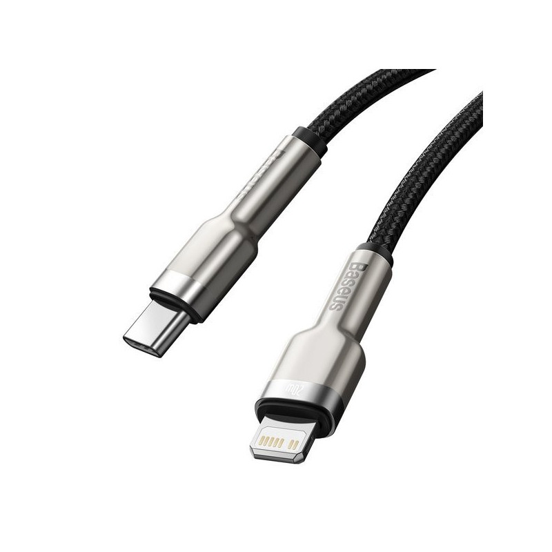 Baseus Dátový kábel Cafule USB-C/Lightning PD 20W 2m čierny