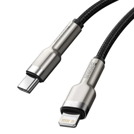 Baseus Dátový kábel Cafule USB-C/Lightning PD 20W 2m čierny