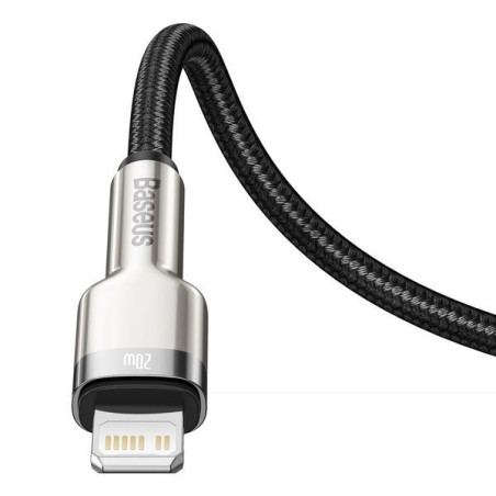 Baseus Dátový kábel Cafule USB-C/Lightning PD 20W 2m čierny