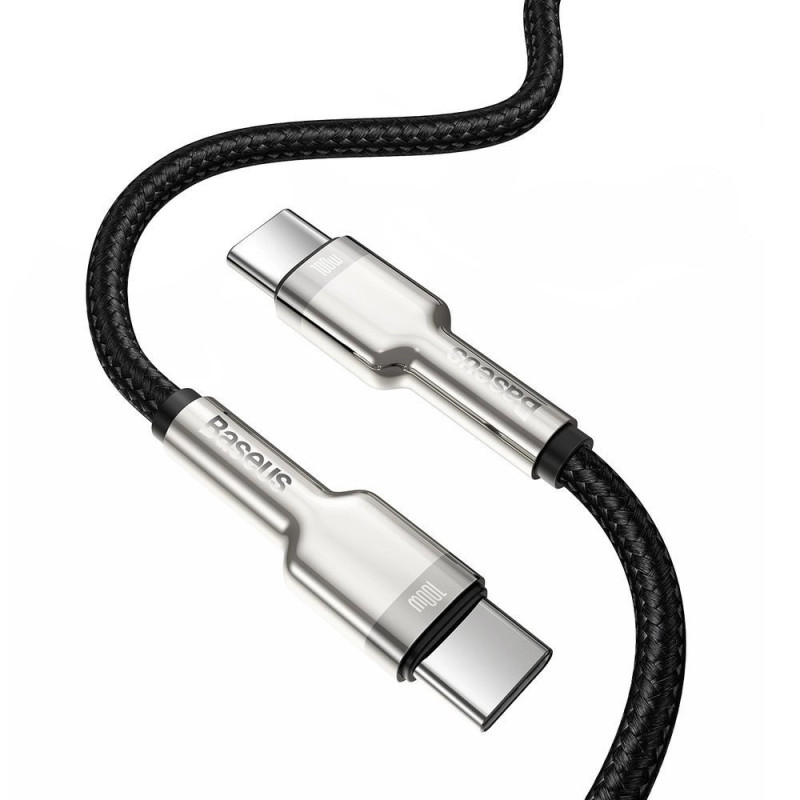 Baseus Dátový kábel Cafule USB-C/USB-C 1m 100W (20V 5A) čierny
