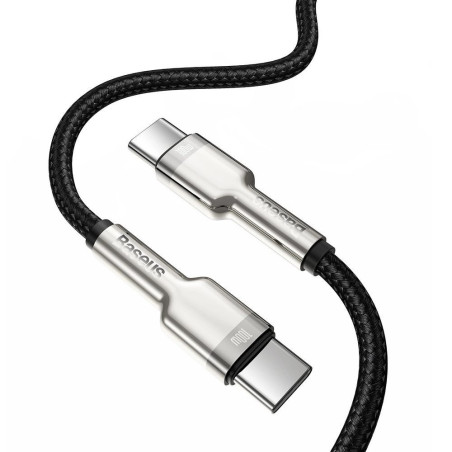 Baseus Dátový kábel Cafule USB-C/USB-C 1m 100W (20V 5A) čierny