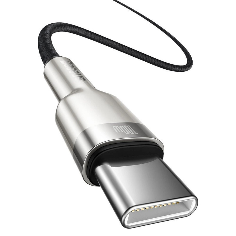Baseus Dátový kábel Cafule USB-C/USB-C 1m 100W (20V 5A) čierny
