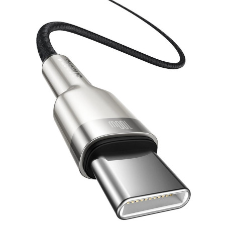 Baseus Dátový kábel Cafule USB-C/USB-C 1m 100W (20V 5A) čierny