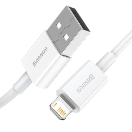 Baseus Dátový kábel Superior Series USB/Lightning 1m (2.4 A) biela