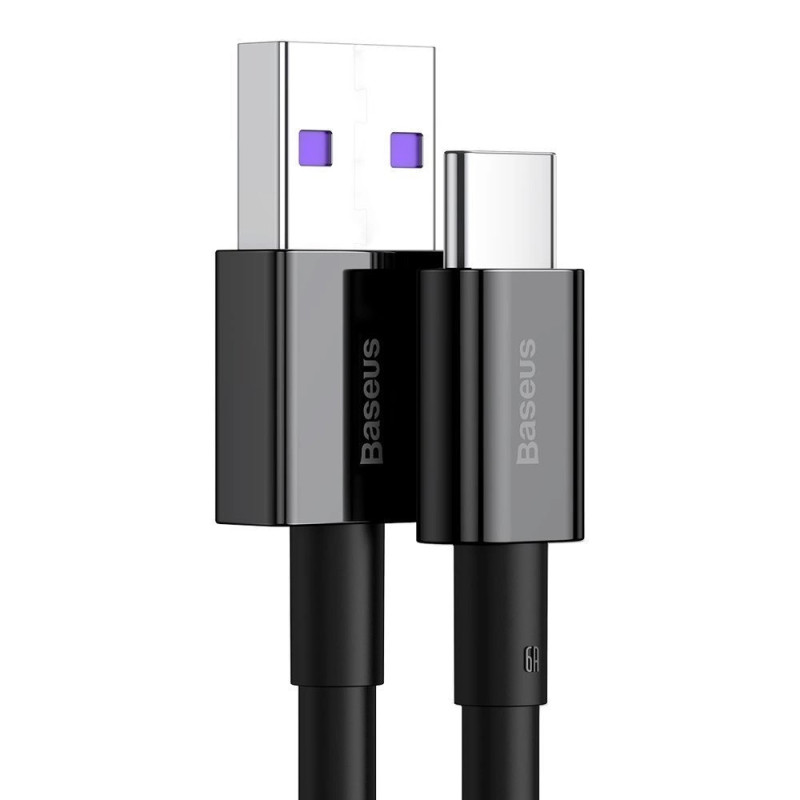 Baseus Dátový kábel Superior Series USB/USB-C 66W 2m (11V 6A) čierny