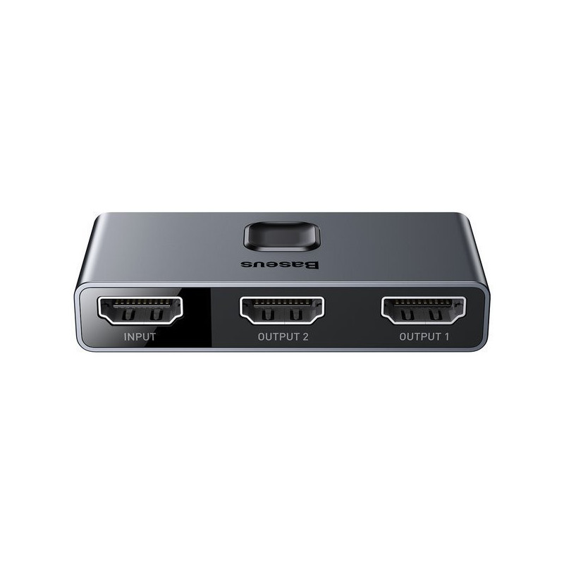 Baseus HDMI rozbočovač Matrix HDMI Splitter 2v1/1v2 sivý