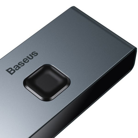 Baseus HDMI rozbočovač Matrix HDMI Splitter 2v1/1v2 sivý