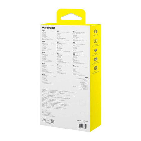 Baseus hub Series 2 USB 6v1 (USB-C/HDMI4K60Hz/USB-C(10Gbps)/USB-A(10Gbps)/RJ45/USB-C(PD) sivý