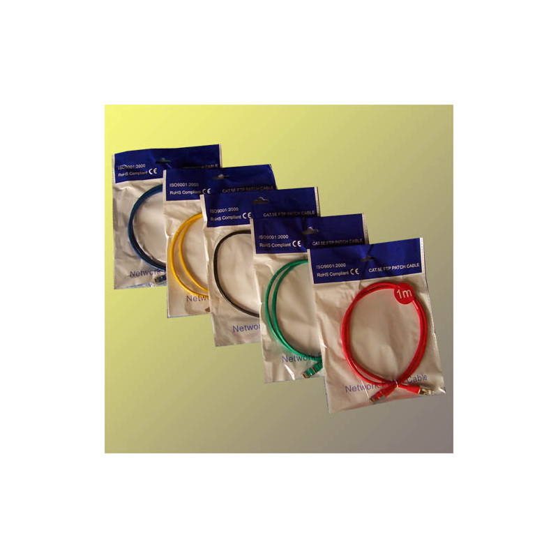 Patch cord FTP cat5e 1,5M čierny